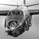 A closeup photo of the crew of the B-26B Marauder Fightin’ Cock. This aircraft was lost to a landing accident in August 1944 after sustaining battle damage during a mission over France. (US Air Force)